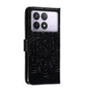For Xiaomi Redmi K70 Sun Mandala Embossing Pattern Phone Leather Case(Black)