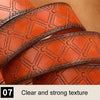 Dandali Men Microfiber Bottom Pin Buckle Belt Casual Jeans Waistband, Length: 110cm(Brown)