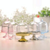 12 PCS Creative Plastic Small Candy Box Transparent Lampshade Mini Food Play Tray Shaped Candy Box Toy(Silver)