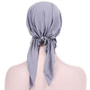 Curved Two Tail Wrap Cap Turban Hat, Size:M (56-58cm)(Fruit Green)