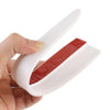1 Pair Car Solid Color Silicone Bumper Strip, Style: Long (White)
