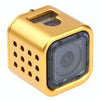 Housing Shell CNC Aluminum Alloy Protective Cage with Insurance Back Cover for GoPro HERO5 Session /HERO4 Session /HERO Session(Gold)