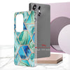 For Samsung Galaxy S25 Ultra 5G Electroplating Splicing Marble TPU Phone Case(Green)