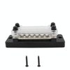 CP-3023-01 150A 12-48V RV Yacht Double-row 6-way Busbar(Black)