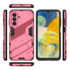 For Samsung Galaxy A26 5G Punk Armor 2 in 1 PC + TPU Shockproof Phone Case with Invisible Holder(Light Red)