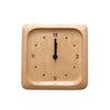 Simple Home Study Solid Wood Decorative Bedside Beech Alarm Clock(Square Figures)