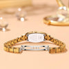 OLEVS 5501 Diamond Small Dial Tungsten Steel Bracelet Quartz Watch for Ladies(Gold)