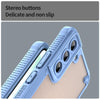 For Samsung Galaxy S22 5G Armor Glaze PC Hybrid TPU Phone Case(Blue)