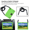 For Samsung Galaxy Tab A9+ 11 X216B Honeycomb EVA Hybrid PC Tablet Case with Strap(Green+Black)