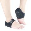 Heel Fatigue Shock Absorption And Warmth Gel Protective Cover, Size:S, Style:with Printing(Black)