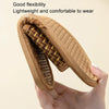 Linen Slippers Summer Couple Home Indoor Floor Rattan Grass Non-Slip Slippers, Size: 42-43(Black Grass)