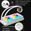 COOLMOON CM-YM-240T Digital ARGB Lens Edition Integrated Water Cooling CPU Cooler Temperature Display CPU Fan(Black)