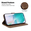 For Realme 13+ Global Little Tiger Embossed Leather Phone Case(Brown)
