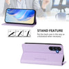 For Samsung Galaxy A26 5G RC01 Dual-Folded Magnetic Suction RFID Leather Phone Case(Light Purple)