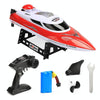 HongXunJie HJ806 2.4Ghz Water Cooling High Speed Racing Boats with Remote Controller, Auto Flip Function, 200m Control Distance(Red)