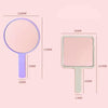 Simple Handheld HD Cosmetic Mirror Portable Handle Mirror, Style: Square Yellow