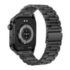 TK16 2.04 inch LCD Screen Steel Strap Smart Watch Supports Health Monitoring(Black)