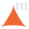 Triangle Outdoor Garden Sunshade Sail Waterproof Anti-UV Canopy, Size: 4.5m x 4.5m x 4.5m(Orange)