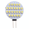 G4 24 LEDs SMD 3528 168LM 6000-6500K Stepless Dimming Energy Saving Light Pin Base Lamp Bulb, DC 12V(White Light)