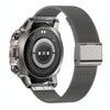 AK56 IP67 BT5.1 1.43inch Smart Watch Support Voice Call / Health Monitoring, Style:Steel Mesh Strap(Silver)