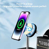 CO9 15W 5 in 1 Multifunctional Wireless Charger Bedside Clock Lamp(White)