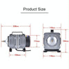80W Aquarium Air Pump 88L/min - Quiet Fish Tank Oxygen Compressor US Plug