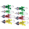 2 Sets HENGJIA SP011 7cm 6g Frog Soft Fish Sequins Freshwater Single Hook Bionic Bait(4 Colors)