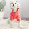 Waterproof Dog Raincoat with Hood, Pink, L (Small Dogs)