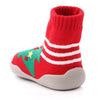 D2293 Children Cartoon Christmas Floor Socks Non-slip Shoes, Size: 20-21(Yellow Hut)