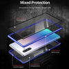 For Samsung Galaxy Note10 Magnetic Metal Frame Double-sided Tempered Glass Case(Silver)