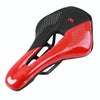 WEST BIKING Cycling Seat Hollow Breathable Comfortable Saddle Riding Equipment(Black Red)
