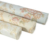 0.53 x 3m 3D Pastoral Style Wallpaper Bedroom Living Room Non-Woven Fabric Self-Adhesive Wall Sticker(203071 Off-white)