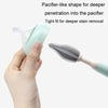 Silicone Rotating Multifunction Cleaning Cup Brush Set Bottle Nipple Straw Cleaner Brush(Straight Handle Green)