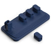 Punch Free Self-Adhesive Desktop Magnetic Data Cable Storage Fixer(Blue)