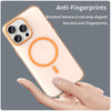 For iPhone 15 Pro Max MagSafe Frosted Translucent TPU + PC Full Coverage Phone Case(Orange)