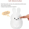 Rabbit Silicone Pat Night Light Children Gift Color Changing Lamp, Specification: Charging