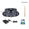 Children Hand Roll Electronic Drum DTX Game Portable Drum(G621 White)