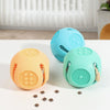 Bite-Resistant Dog Toy, Treat Ball, Puzzle, Teething, Sky Blue