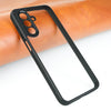 For Samsung Galaxy A26 5G Frosted TPU + Transparent PC Phone Case(Black)