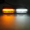 DC 12V 4.2W 16LEDs Crystal Lamp Beads Car Windshield Warning Lamp 18 Flash Patterns(Adjustable)