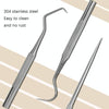 Portable Metal Bending Needle Hook Tooth Signed Tabs Set(Large 3 In 1)