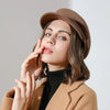 Autumn Winter Wool Beret Breathable Duck Tongue Cap, Size: Adjustable(Black)