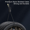 YESIDO CA101 PD 20W USB-C / Type-C to 8 Pin Braided Charging Data Cable, Length:1.2m(Black)