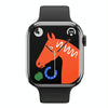 IW9 2.05 inch Square Screen Smart Watch Supports Bluetooth Calls/Blood Oxygen Monitoring(Black)