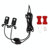 1pair Motorcycle Angel Wings Welcome Light LED Chassis Modified Wings Projector Light(Red)