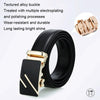 Dandali Casual Men Automatic Buckle Belt Business Soft Leather Pants Band, Length (cm): One Size 110-125cm(ZD-11)