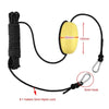 PVC Traction Drift Brake Fishing Sea Anchor, Size: 24 inch Blue With Black Rope+Float