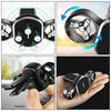 Car Dual-turbo Air Outlet Magnetic Mobile Phone Holder with Aromatherapy (Blue)