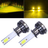 2 PCS H1 DC9-36V / 36W / 3000K / 6000LM IP68 Car / Motorcycle Mini COB LED Headlight Lamps / Fog Light(Gold Light)