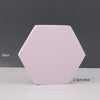 18 x 2cm Hexagon Geometric Cube Solid Color Photography Photo Background Table Shooting Foam Props (Pink)